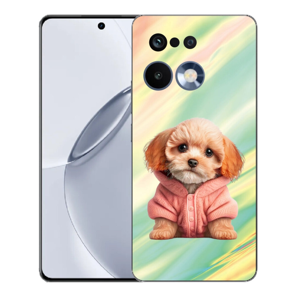 Gélový kryt mmCase na Realme 16 Pro+ - šteňa vo svetri