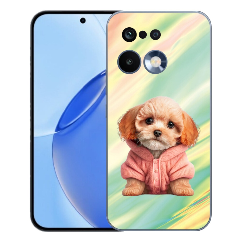 Gélový kryt mmCase na Realme 16 Pro - šteňa vo svetri