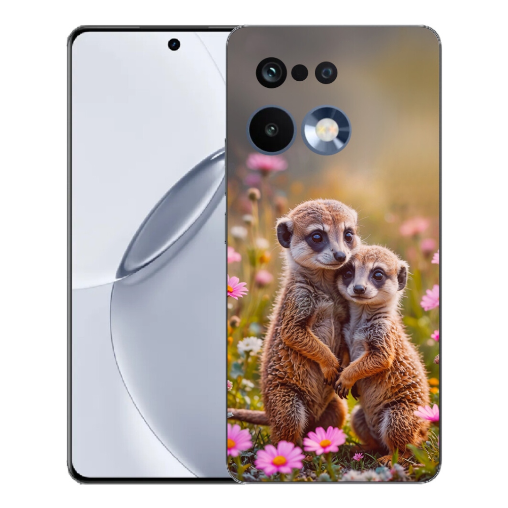 Gélový kryt mmCase na Realme 16 Pro+ - surikatí duo