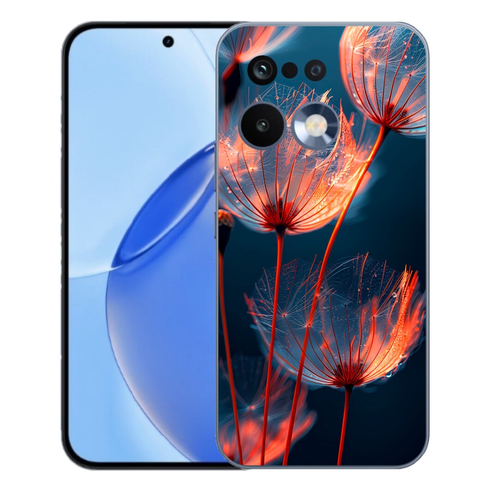 Gélový kryt mmCase na Realme 16 Pro - svetielkujúce páperie