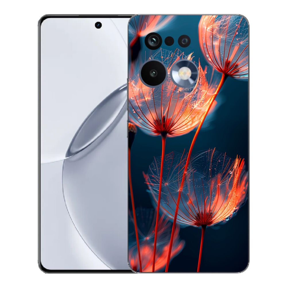 Gélový kryt mmCase na Realme 16 Pro+ - svetielkujúce páperie