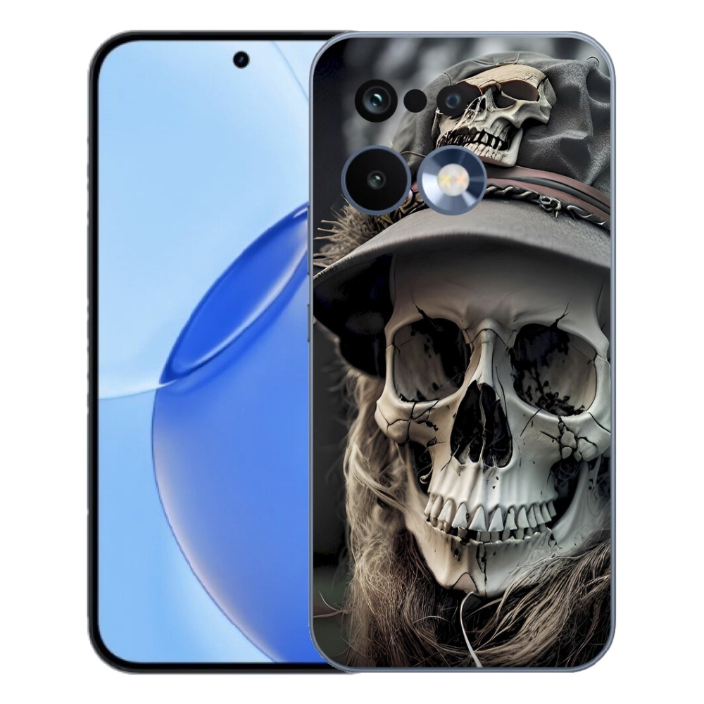 Gélový kryt mmCase na Realme 16 Pro - temná lebka