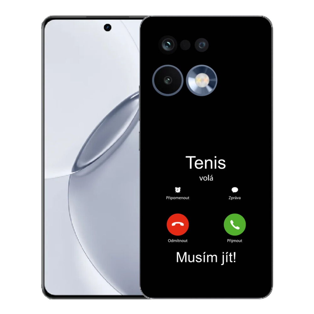 Gélový kryt mmCase na Realme 16 Pro+ - tenis volá čierne pozadie