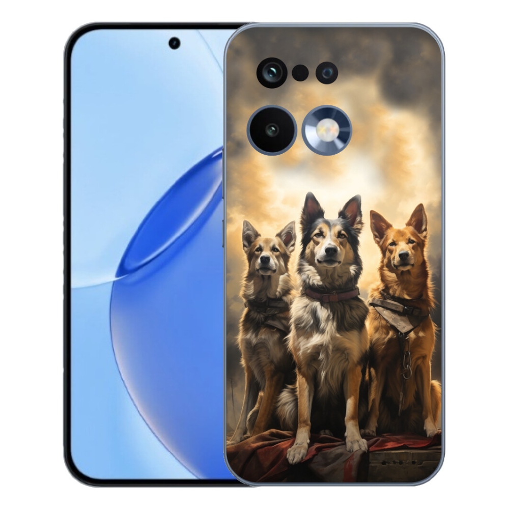 Gélový kryt mmCase na Realme 16 Pro - tri psy