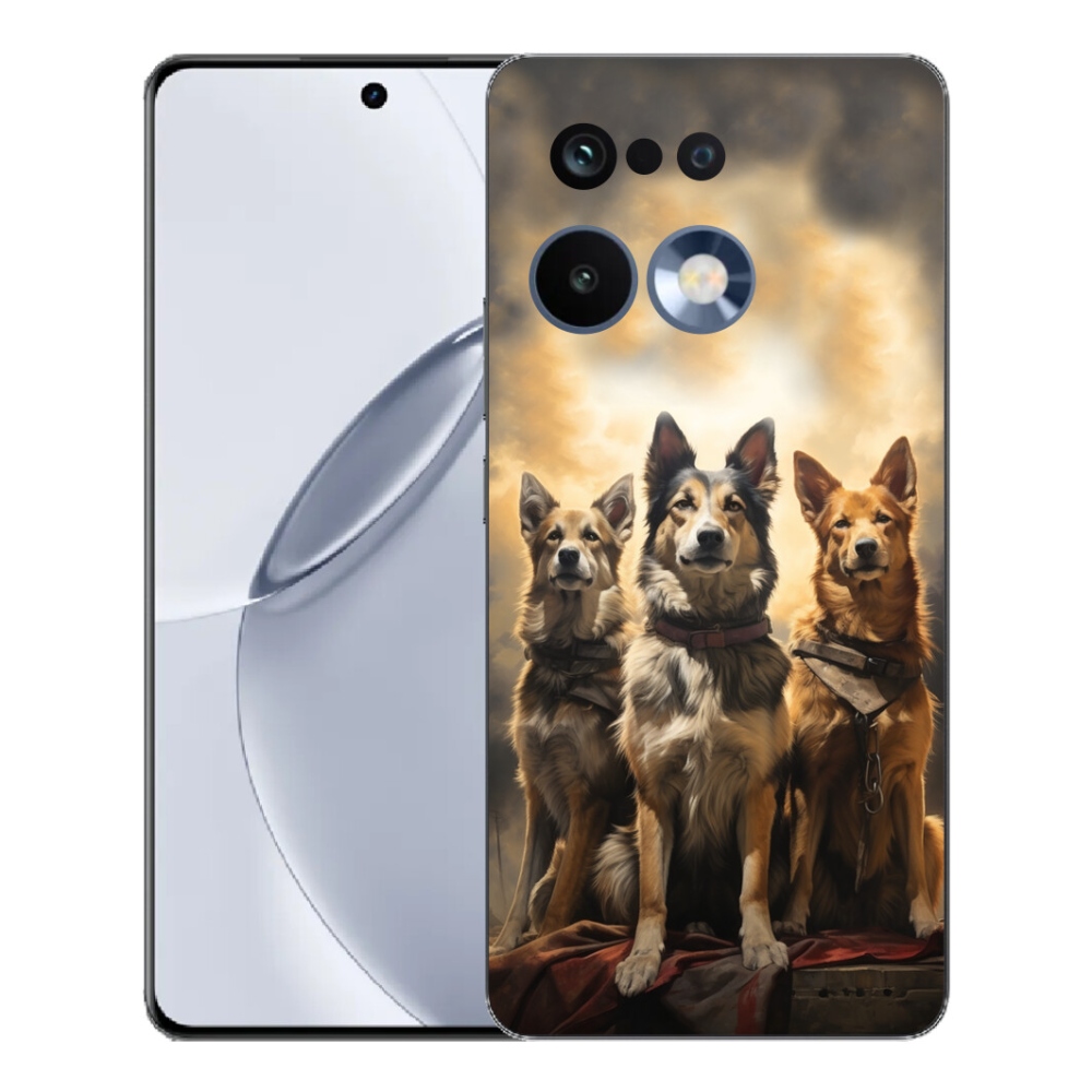 Gélový kryt mmCase na Realme 16 Pro+ - tri psy
