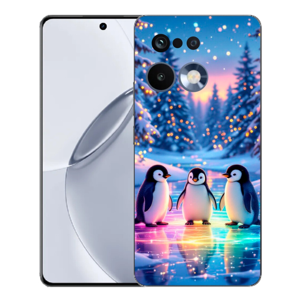 Gélový kryt mmCase na Realme 16 Pro+ - tučniaky