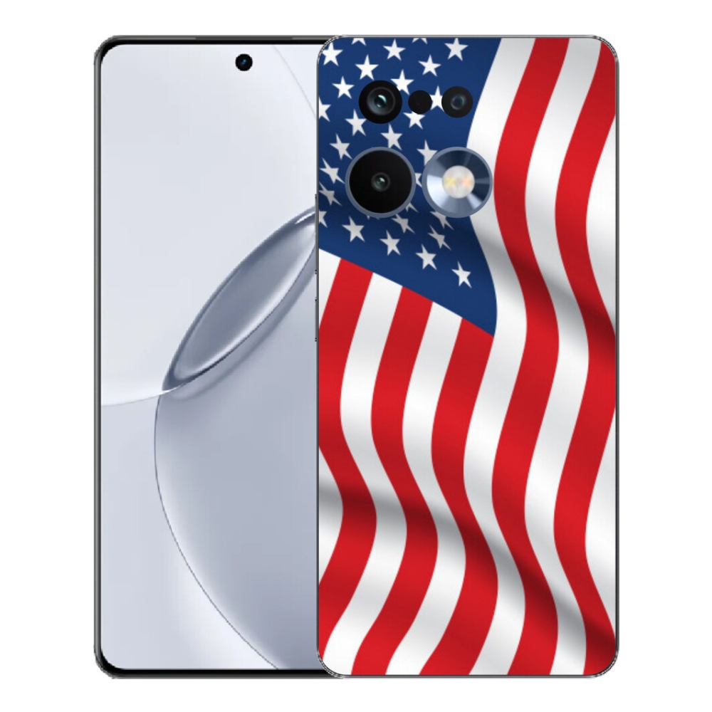 Gélový kryt mmCase na Realme 16 Pro+ - USA vlajka