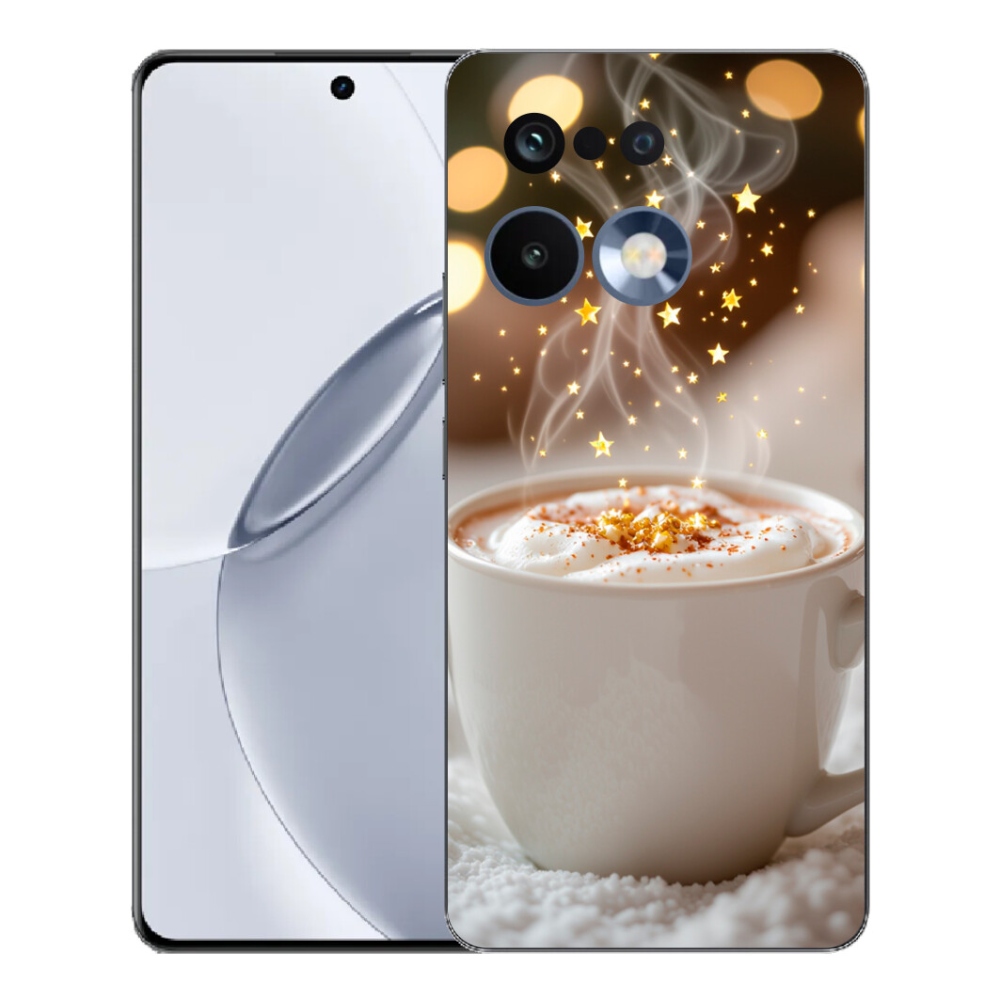 Gélový kryt mmCase na Realme 16 Pro+ - vianočný horúci nápoj
