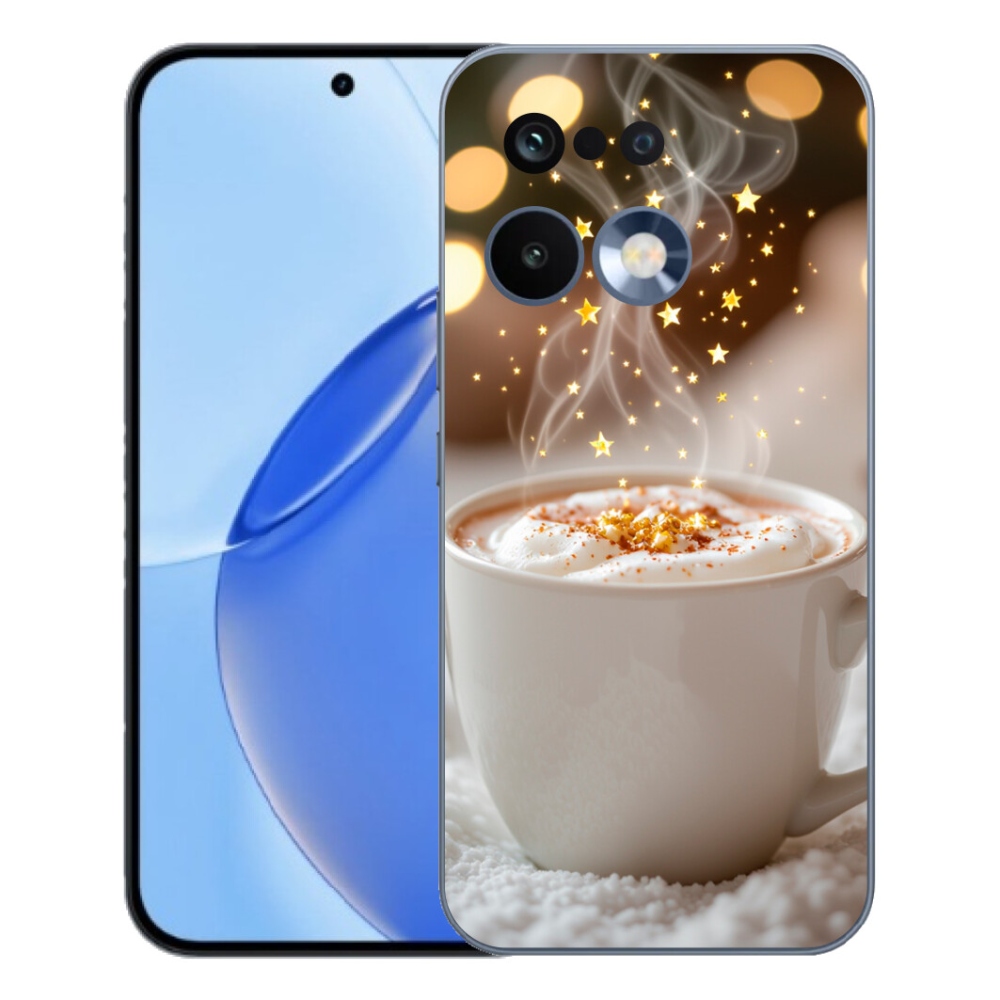 Gélový kryt mmCase na Realme 16 Pro - vianočný horúci nápoj