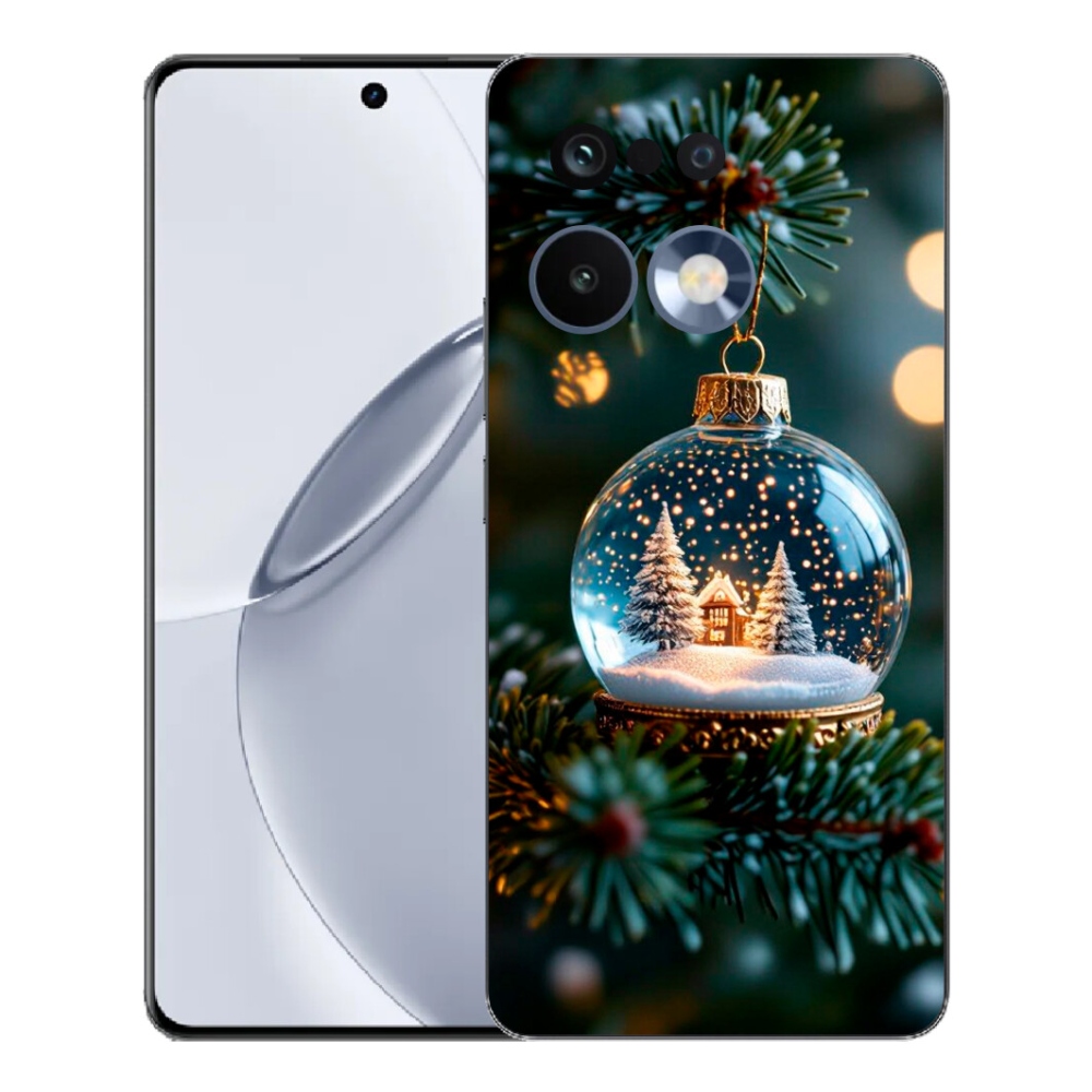 Gélový kryt mmCase na Realme 16 Pro+ - vianočné gule 2