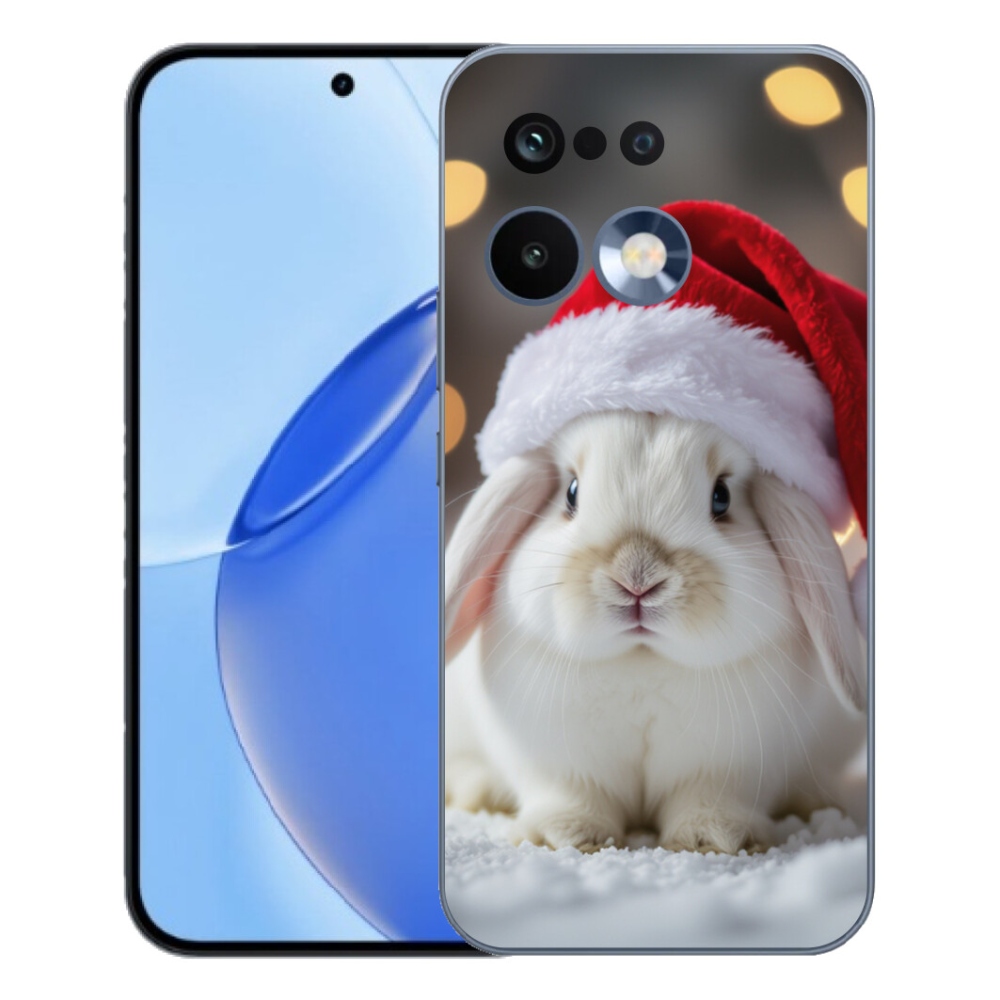 Gélový kryt mmCase na Realme 16 Pro - vianočný králik