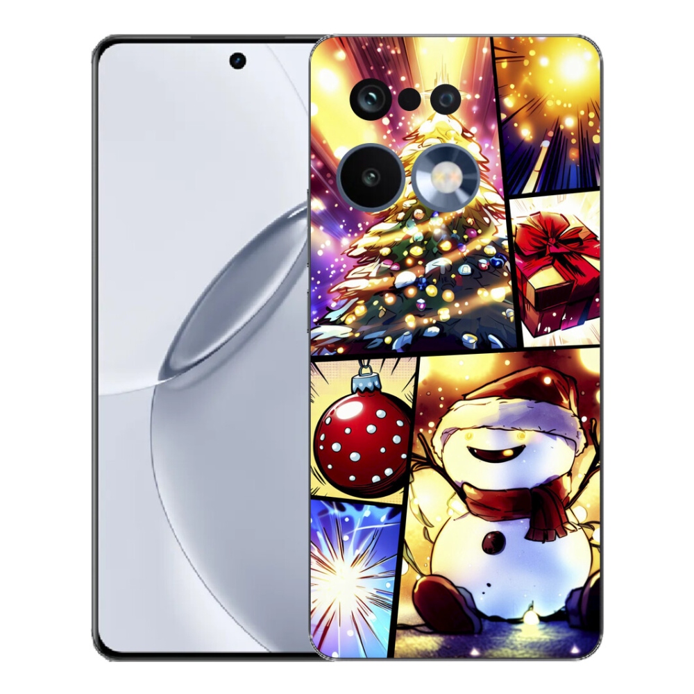 Gélový kryt mmCase na Realme 16 Pro+ - vianočné motívy 1