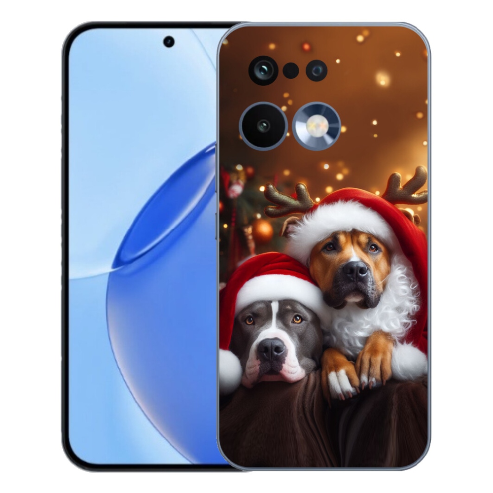 Gélový kryt mmCase na Realme 16 Pro - vianočné psy