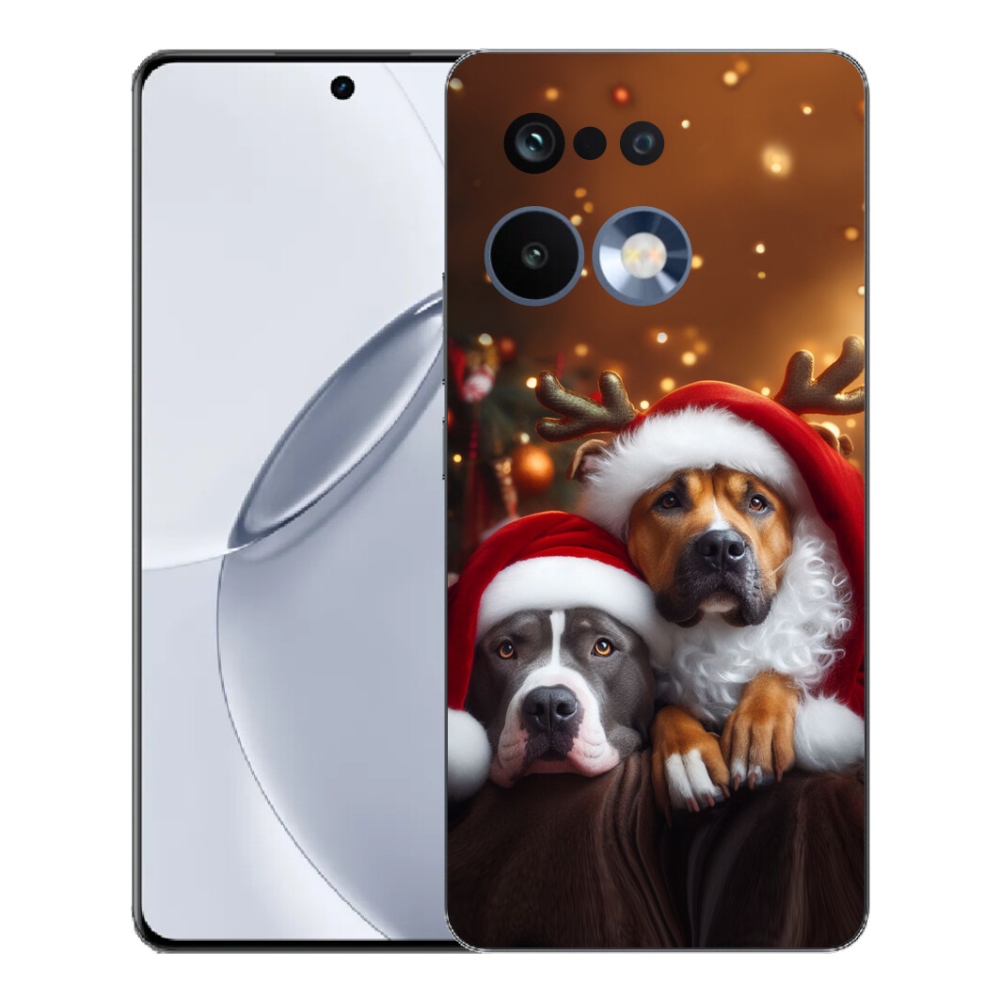 Gélový kryt mmCase na Realme 16 Pro+ - vianočné psy