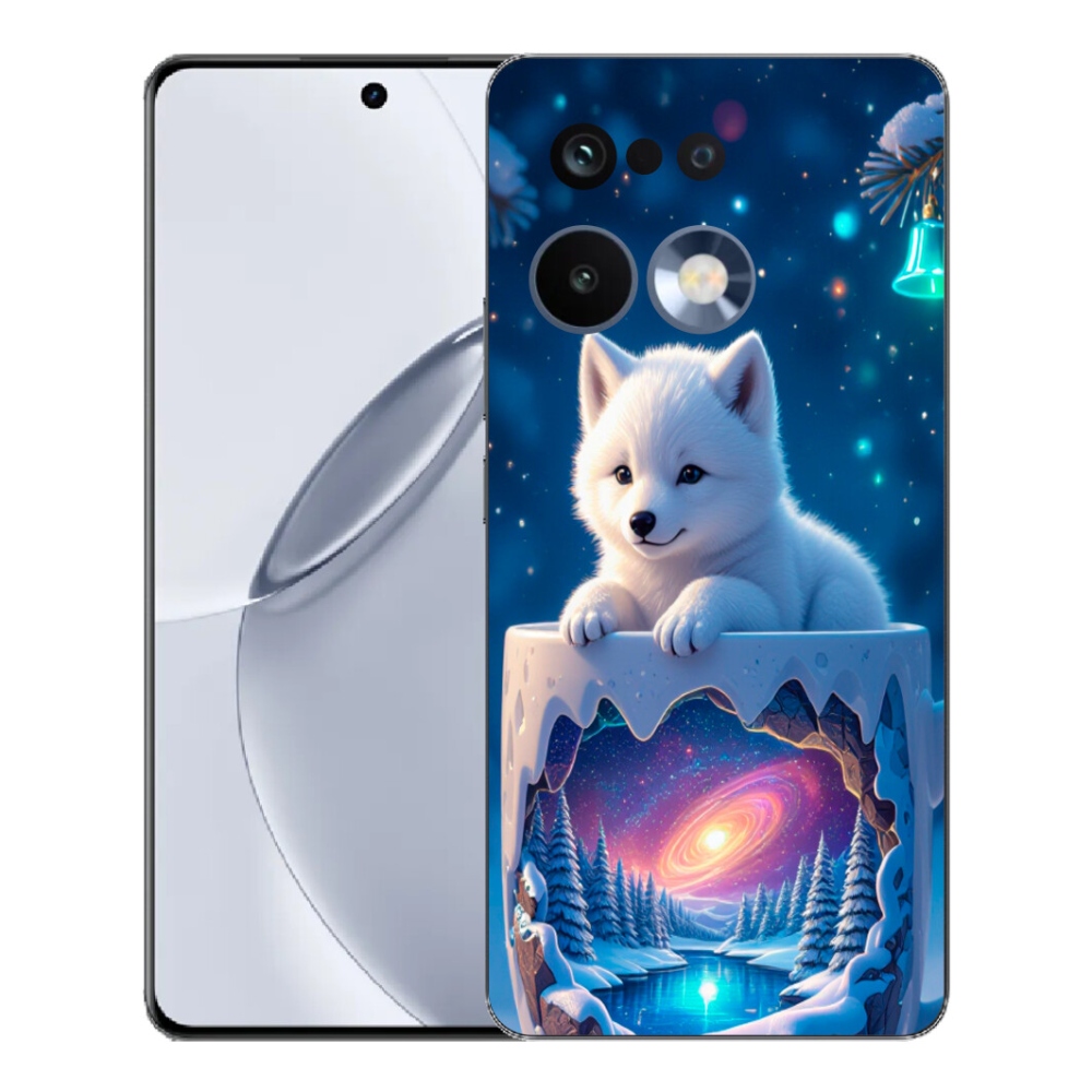 Gélový kryt mmCase na Realme 16 Pro+ - vianočné šteňa