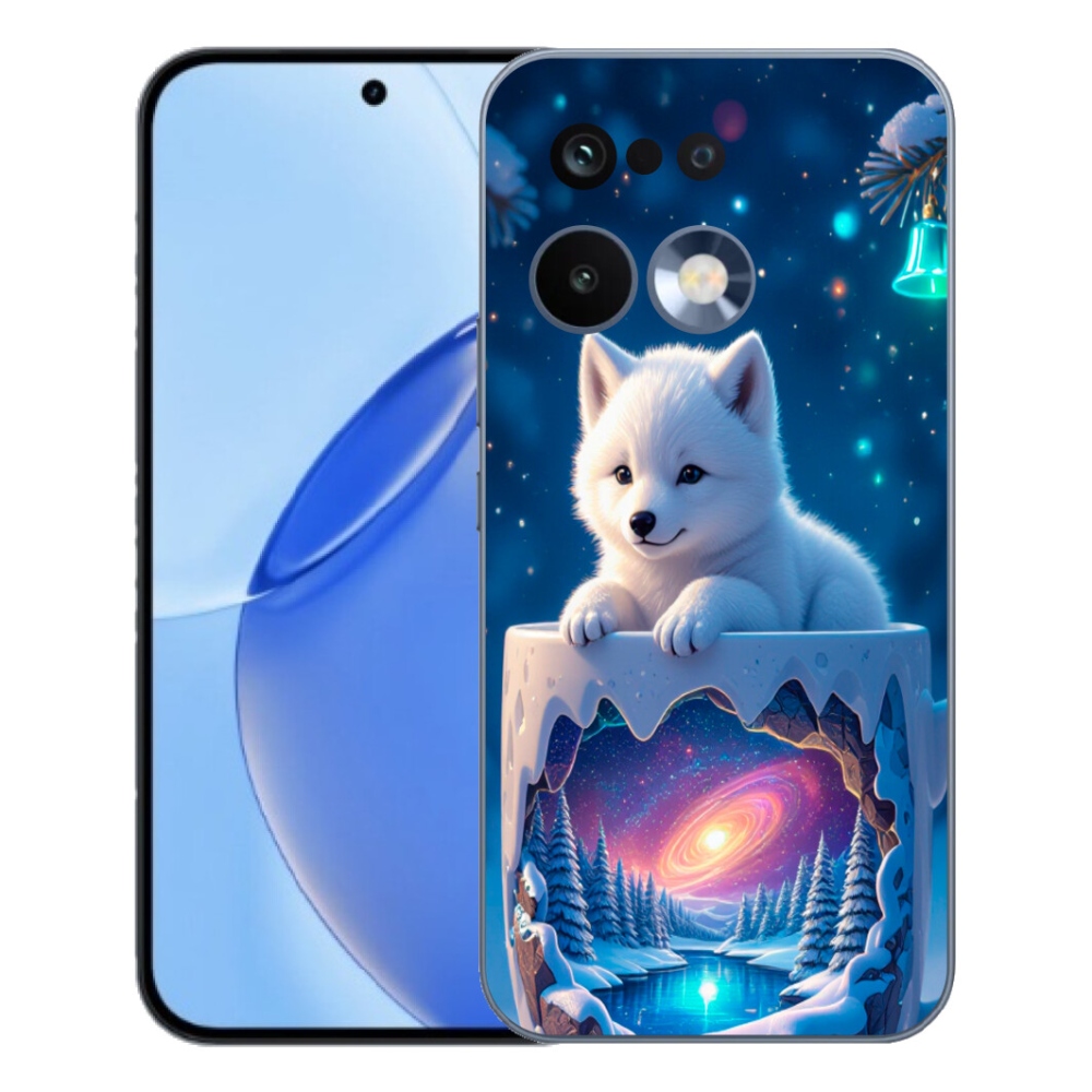 Gélový kryt mmCase na Realme 16 Pro - vianočné šteňa