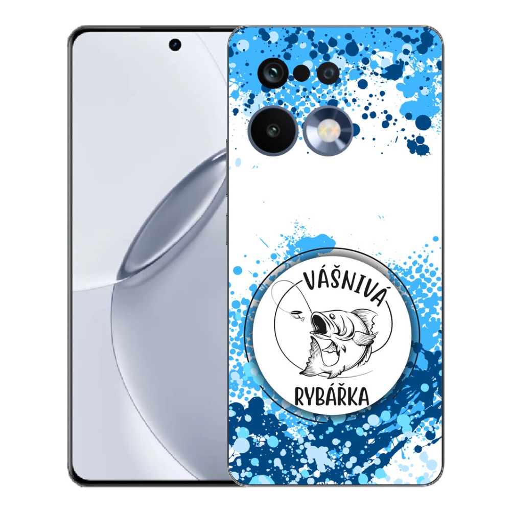 Gélový kryt mmCase na Realme 16 Pro+ - vášnivá rybárka biele pozadie