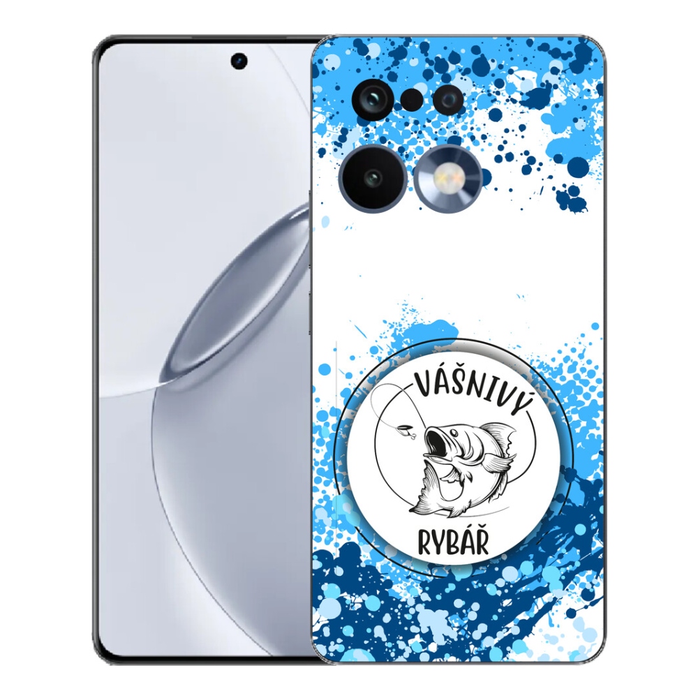 Gélový kryt mmCase na Realme 16 Pro+ - vášnivý rybár biele pozadie