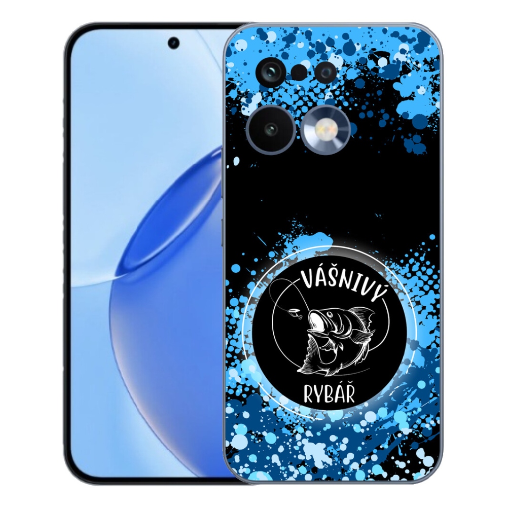 Gélový kryt mmCase na Realme 16 Pro - vášnivý rybár čierne pozadie