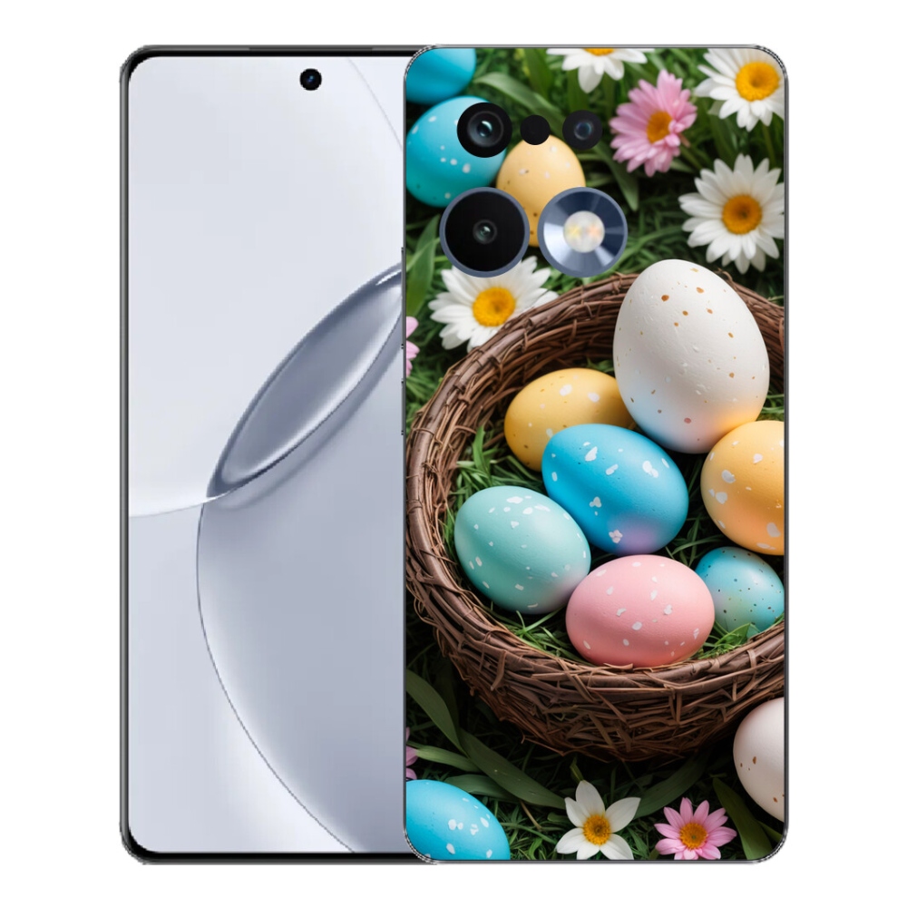 Gélový kryt mmCase na Realme 16 Pro+ - veľkonočné vajíčka 2