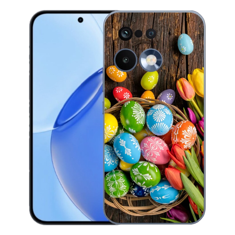 Gélový kryt mmCase na Realme 16 Pro - veľkonočné vajíčka