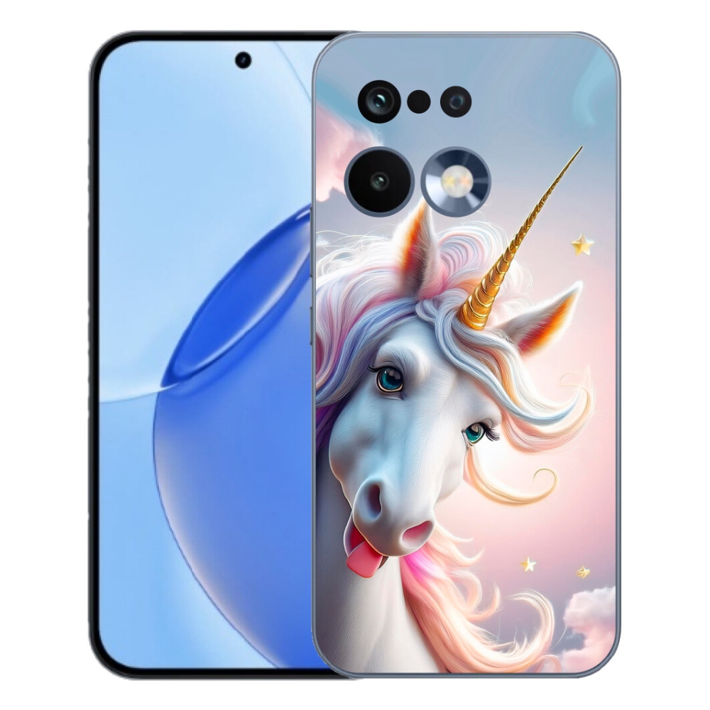 Gélový kryt mmCase na Realme 16 Pro - veselý jednorožec