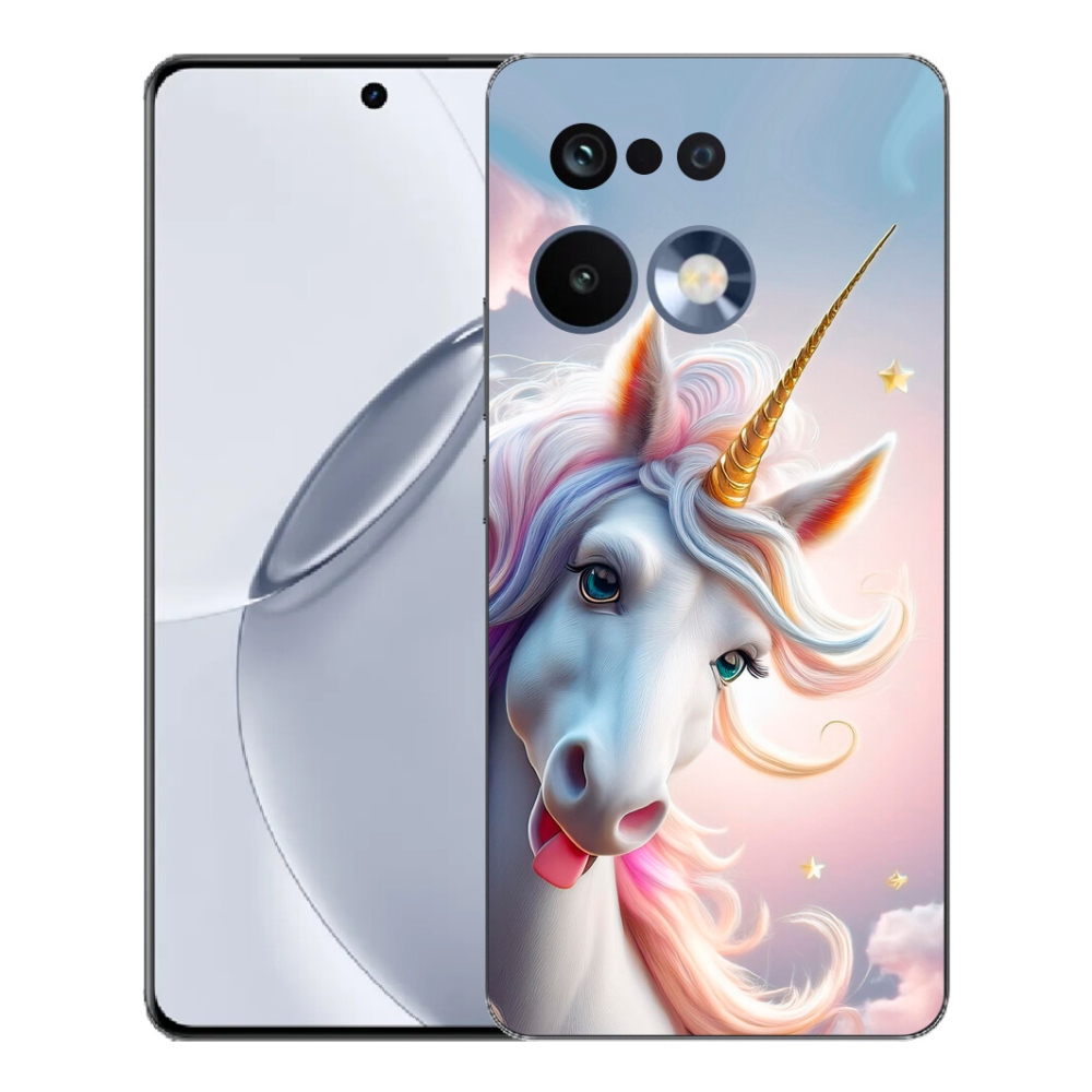 Gélový kryt mmCase na Realme 16 Pro+ - veselý jednorožec