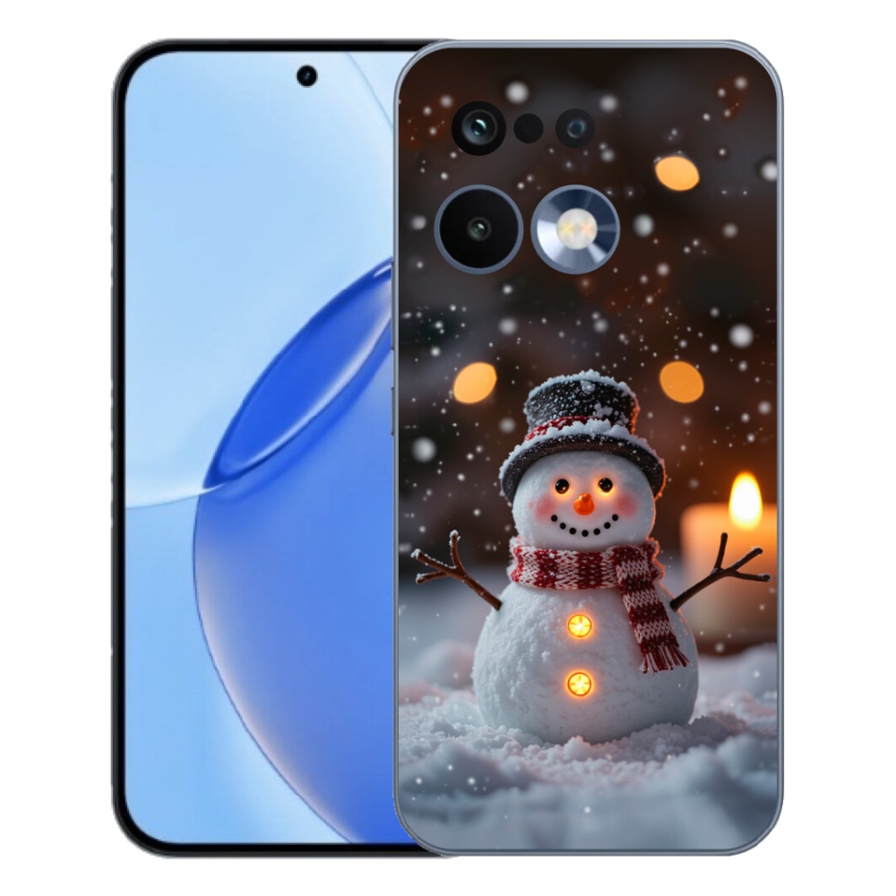 Gélový kryt mmCase na Realme 16 Pro - veselý snehuliak