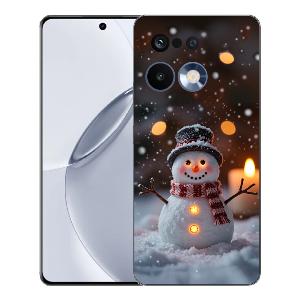 Gélový kryt mmCase na Realme 16 Pro+ - veselý snehuliak