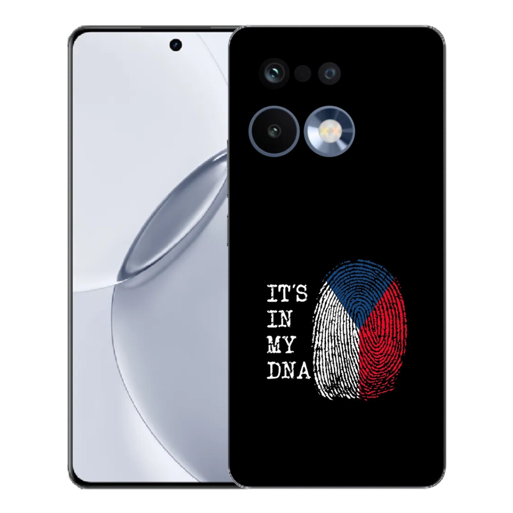 Gélový kryt mmCase na Realme 16 Pro+ - vlajka odtlačok prsta čierne pozadie