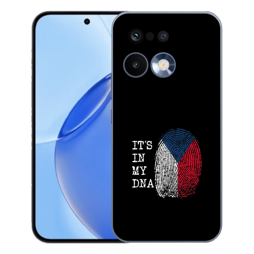 Gélový kryt mmCase na Realme 16 Pro - vlajka odtlačok prsta čierne pozadie