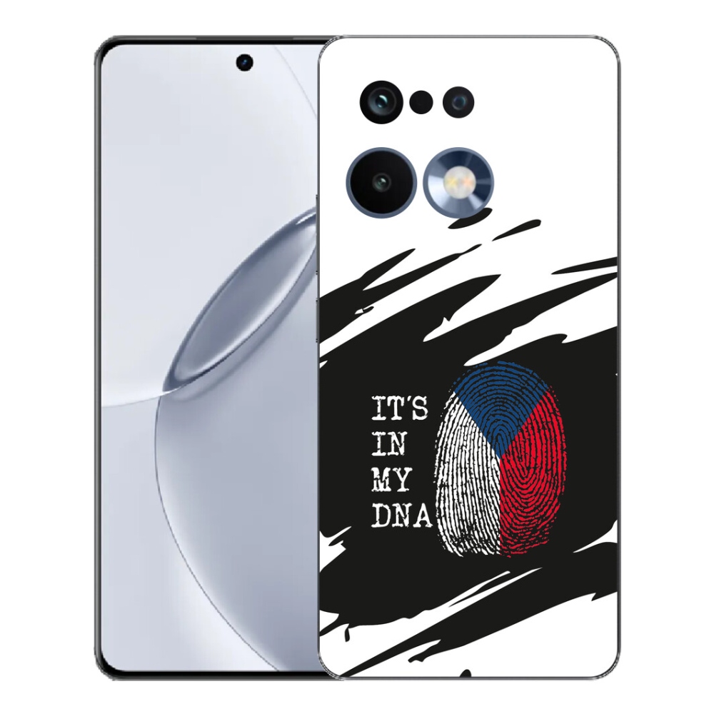 Gélový kryt mmCase na Realme 16 Pro+ - vlajka odtlačok prsta čiernobiele pozadie
