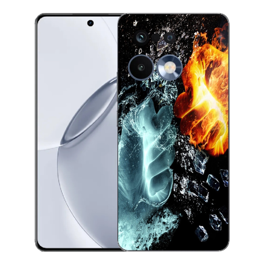Gélový kryt mmCase na Realme 16 Pro+ - voda a oheň