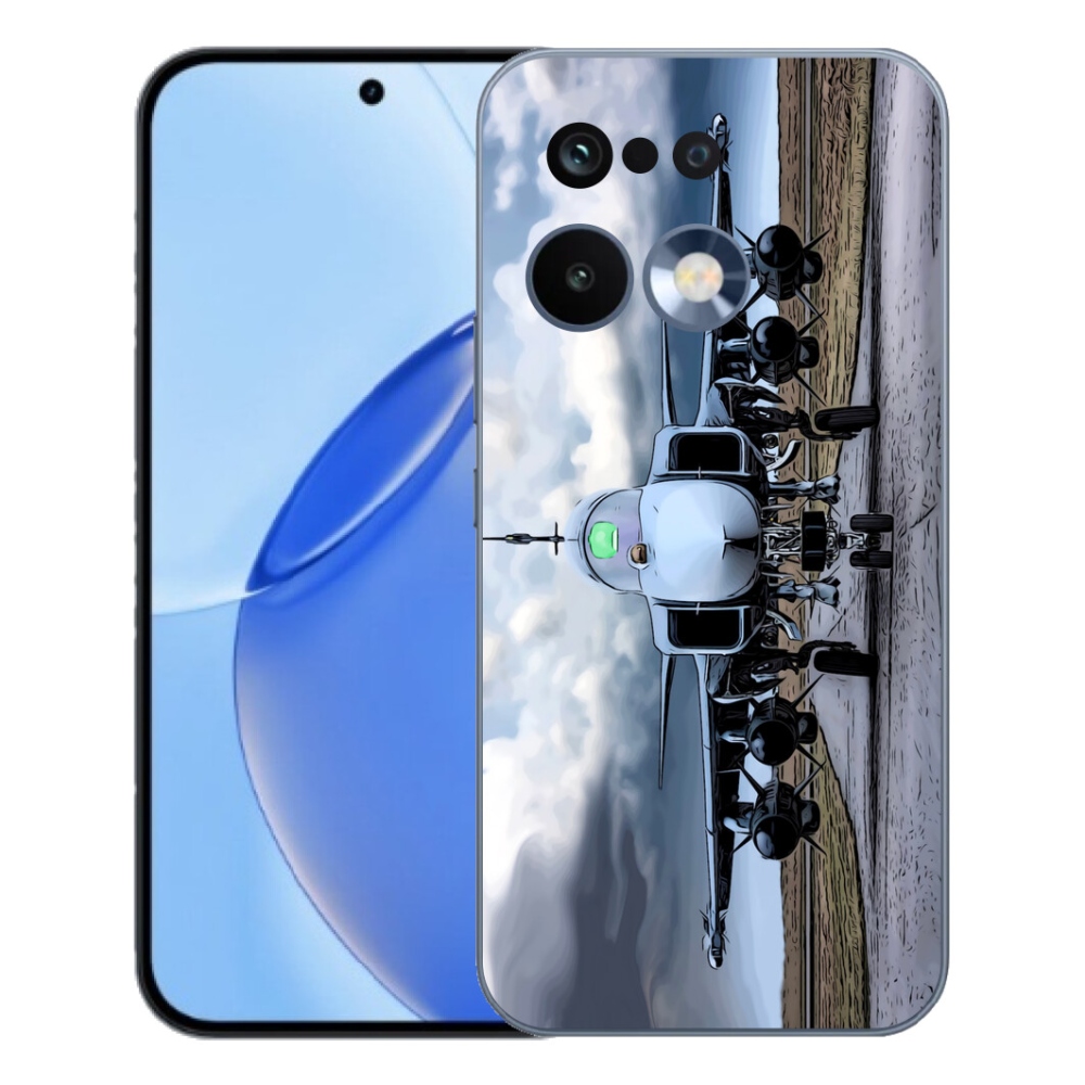 Gélový kryt mmCase na Realme 16 Pro - vojenské lietadlo