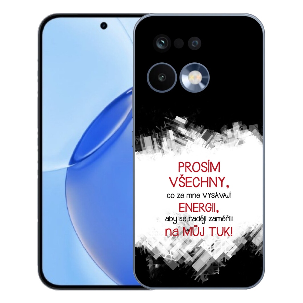 Gélový kryt mmCase na Realme 16 Pro - vtipný text 1 červený