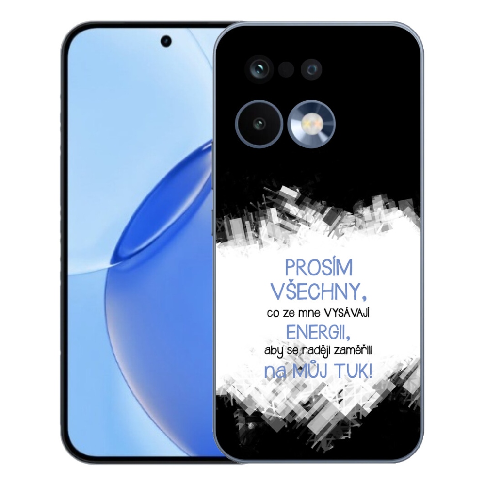 Gélový kryt mmCase na Realme 16 Pro - vtipný text 1 modrý