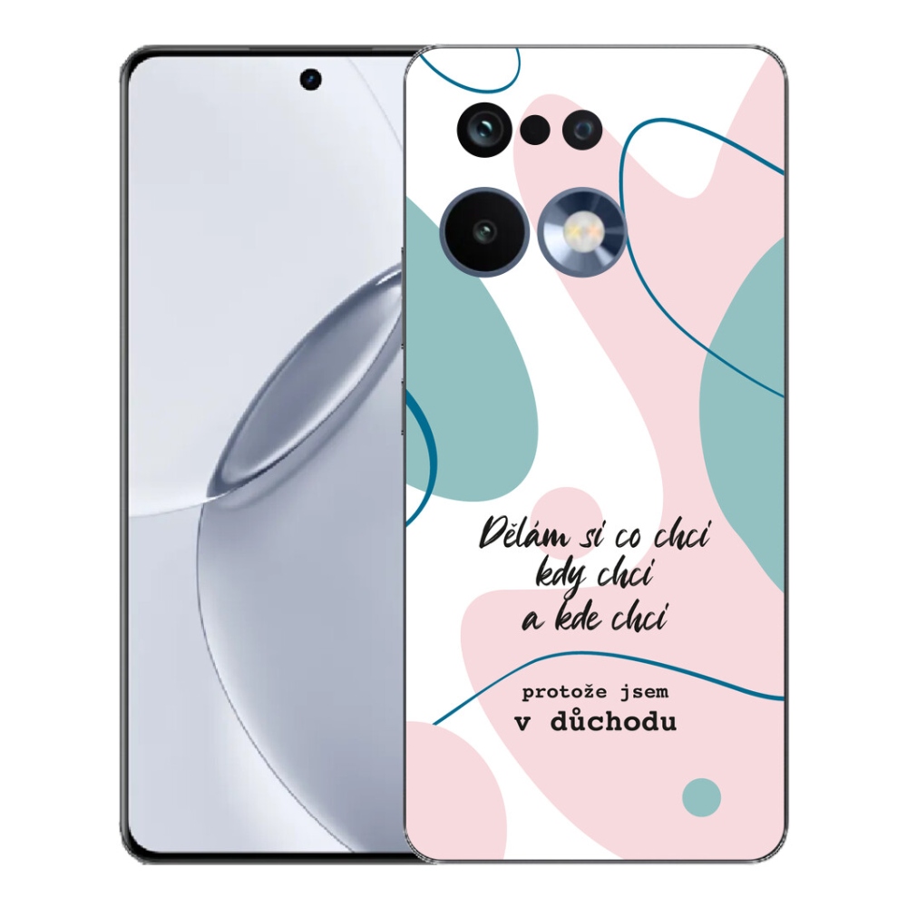 Gélový kryt mmCase na Realme 16 Pro+ - vtipný text 10 biele pozadie