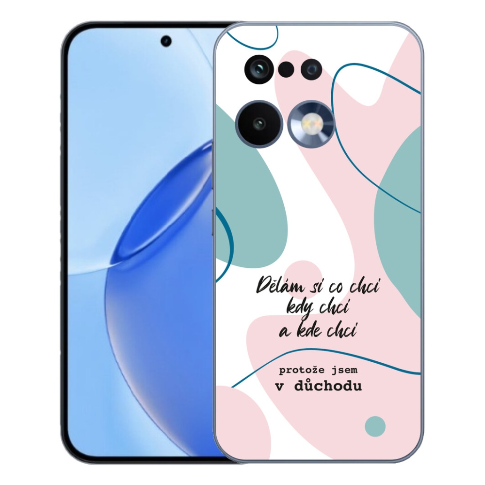 Gélový kryt mmCase na Realme 16 Pro - vtipný text 10 biele pozadie