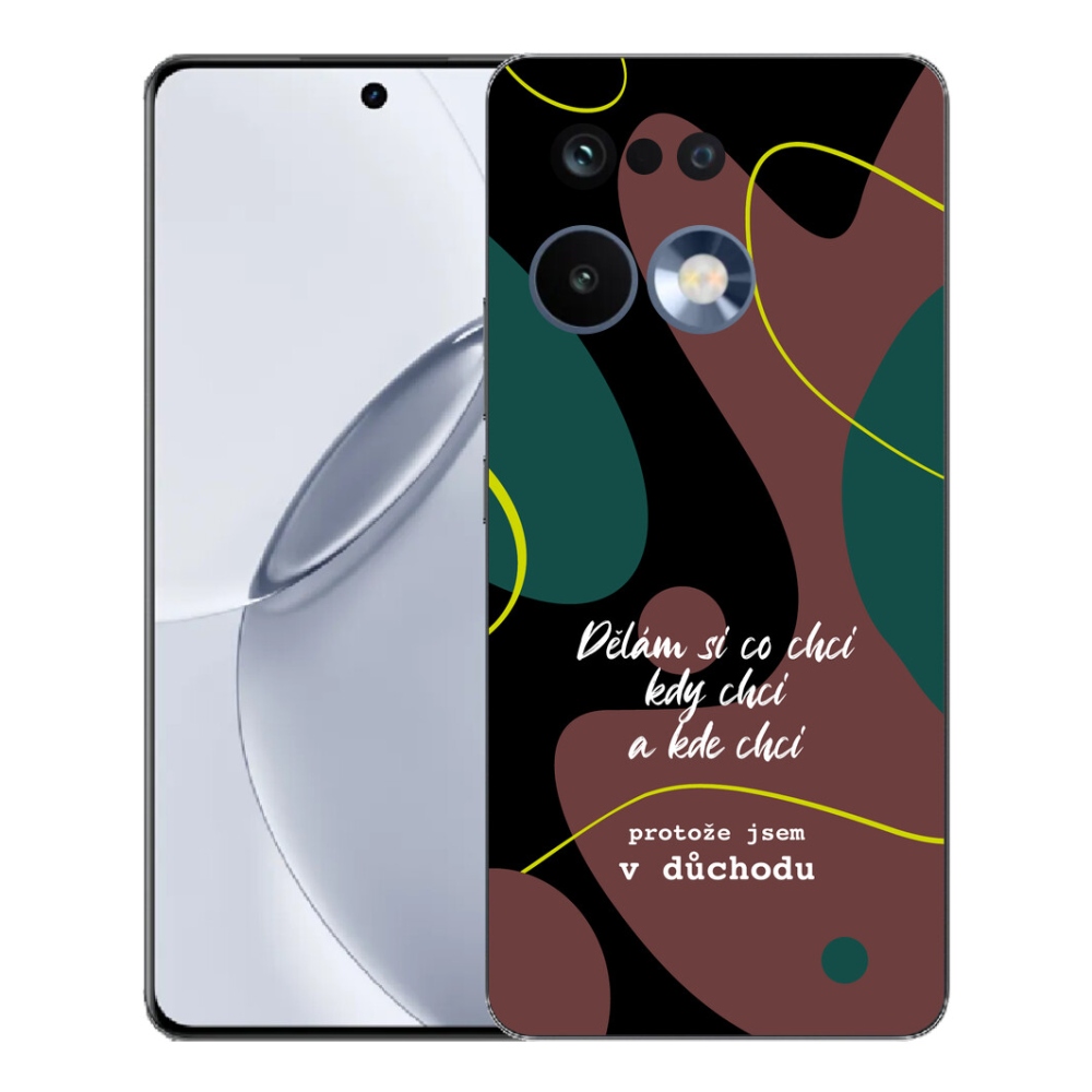 Gélový kryt mmCase na Realme 16 Pro+ - vtipný text 10 čierne pozadie
