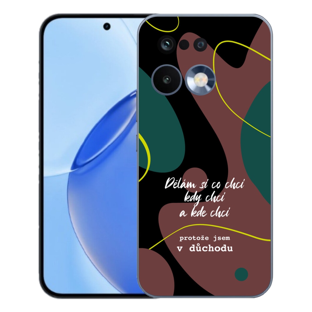 Gélový kryt mmCase na Realme 16 Pro - vtipný text 10 čierne pozadie