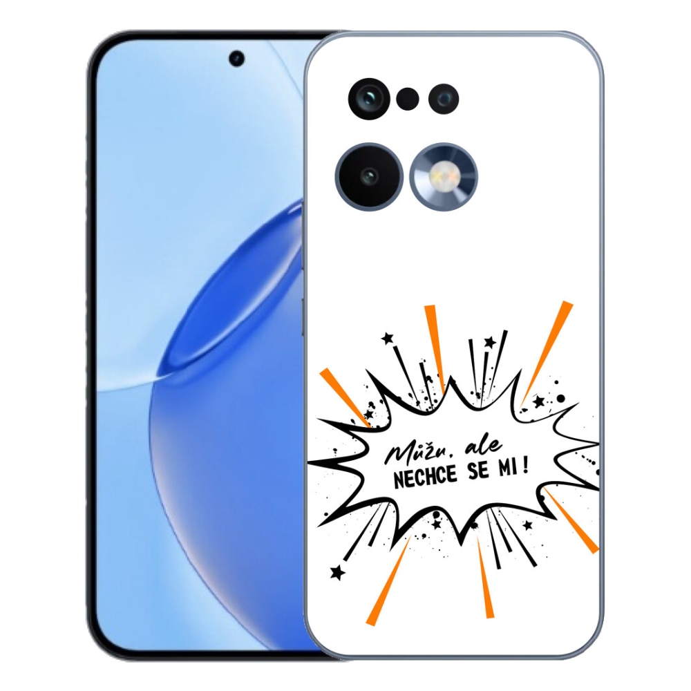 Gélový kryt mmCase na Realme 16 Pro - vtipný text 11 biele pozadie