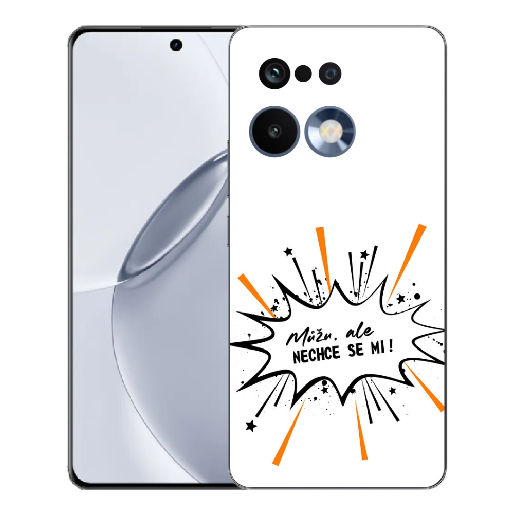 Gélový kryt mmCase na Realme 16 Pro+ - vtipný text 11 biele pozadie