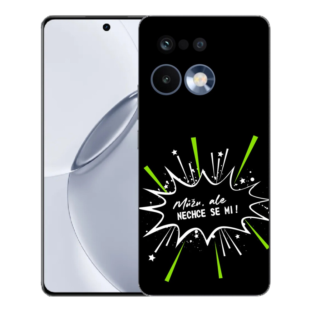 Gélový kryt mmCase na Realme 16 Pro+ - vtipný text 11 čierne pozadie