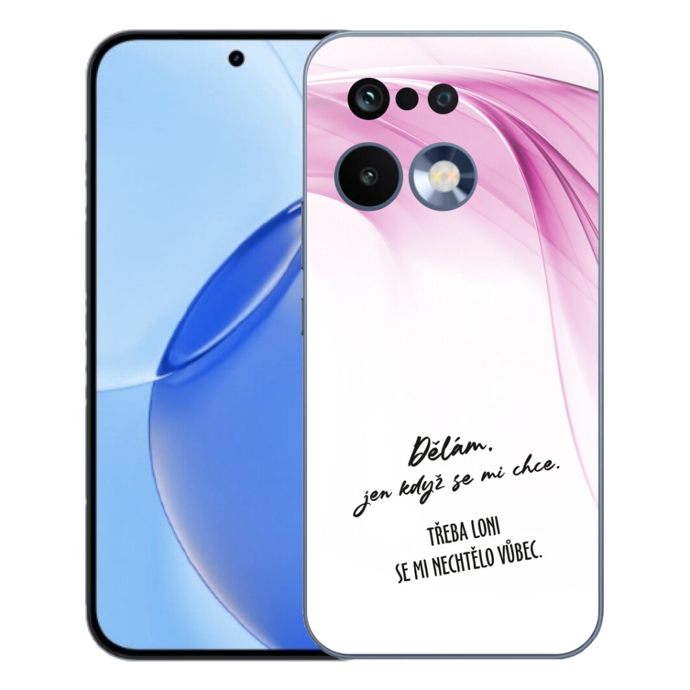 Gélový kryt mmCase na Realme 16 Pro - vtipný text 12 biele pozadie