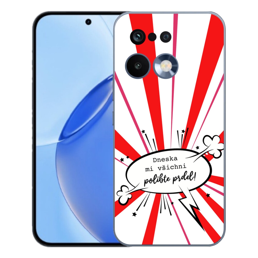Gélový kryt mmCase na Realme 16 Pro - vtipný text 15 biele pozadie