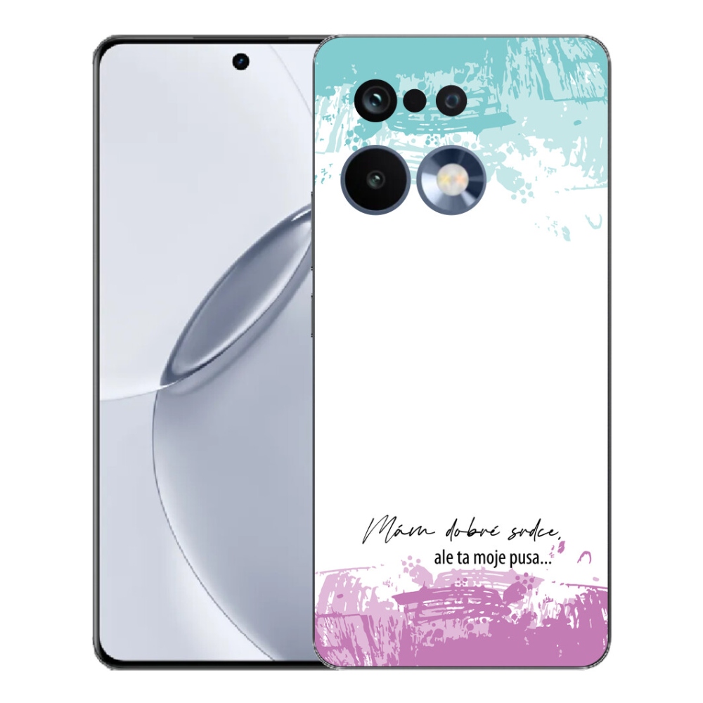 Gélový kryt mmCase na Realme 16 Pro+ - vtipný text 3 biele pozadie