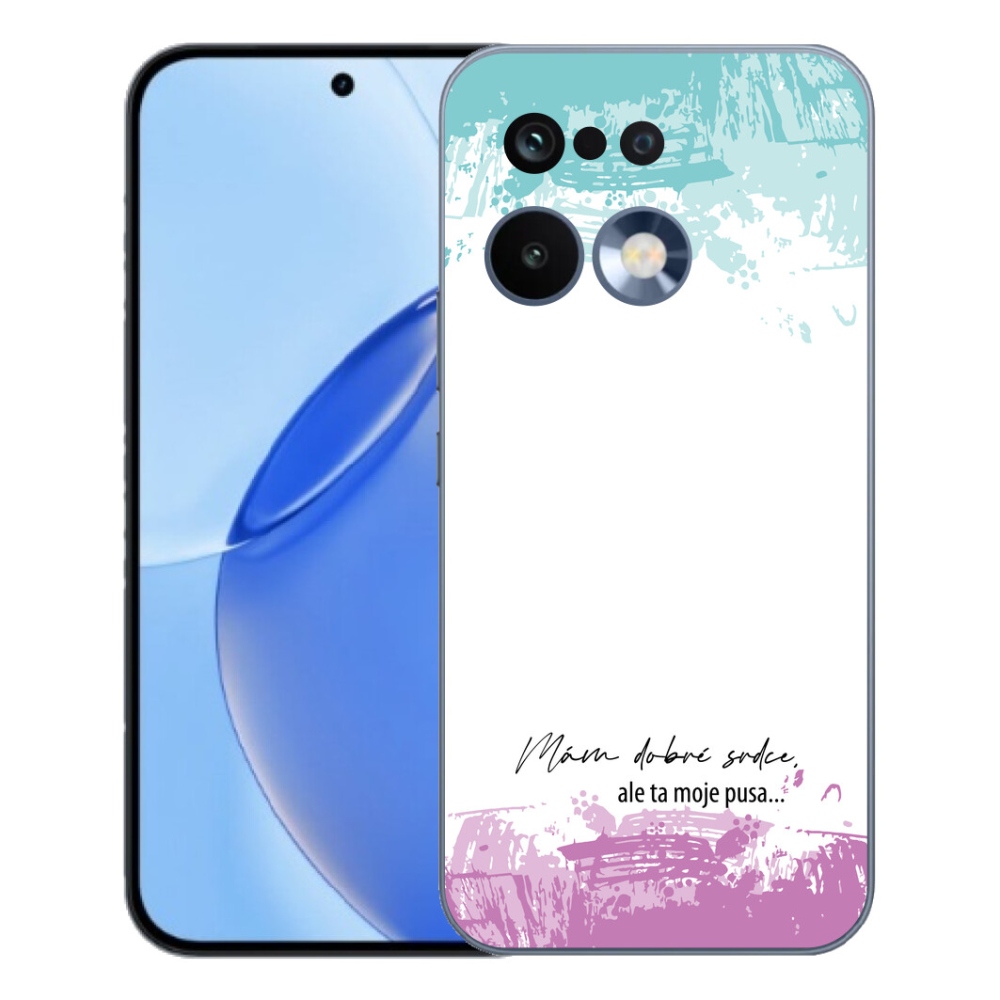 Gélový kryt mmCase na Realme 16 Pro - vtipný text 3 biele pozadie