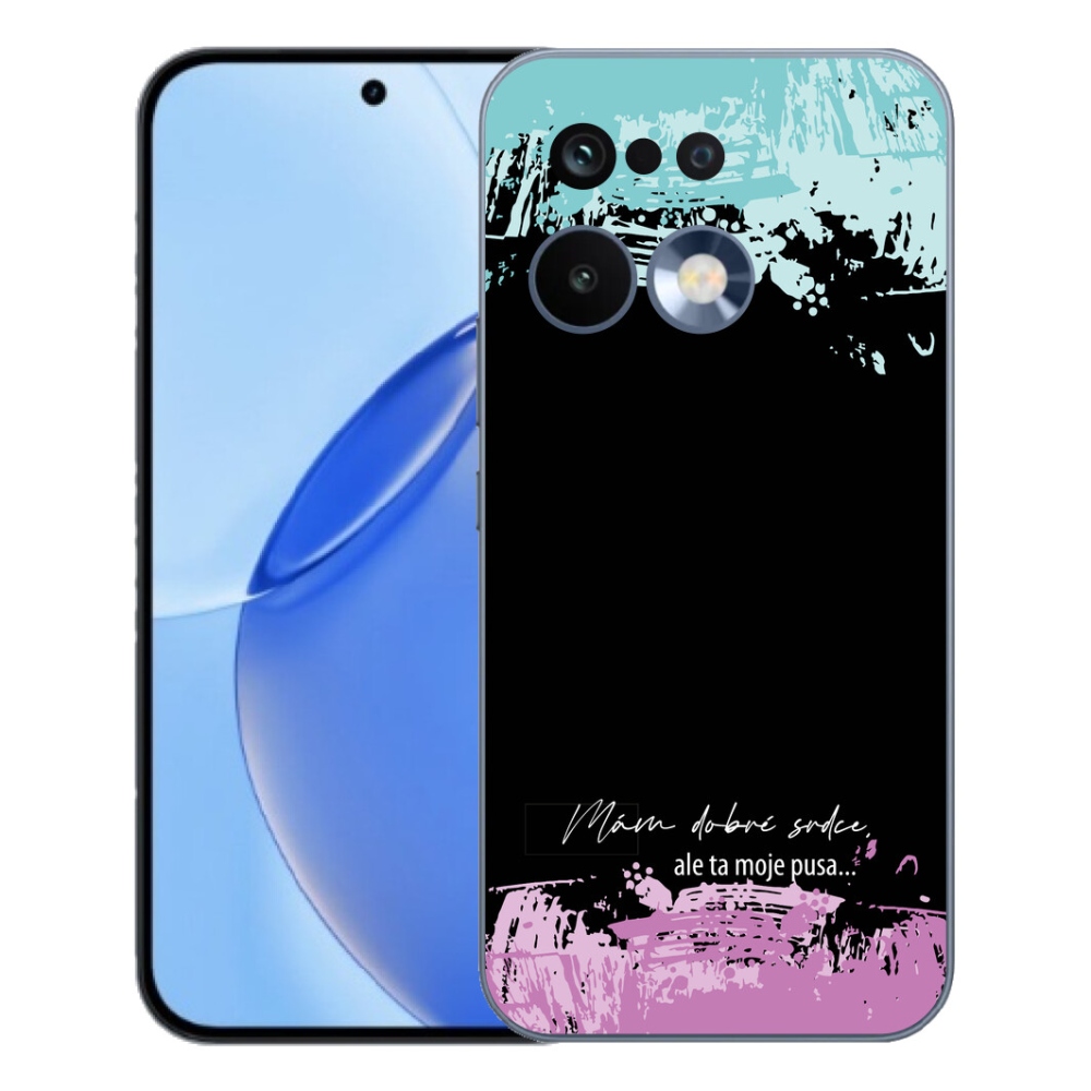 Gélový kryt mmCase na Realme 16 Pro - vtipný text 3 čierne pozadie