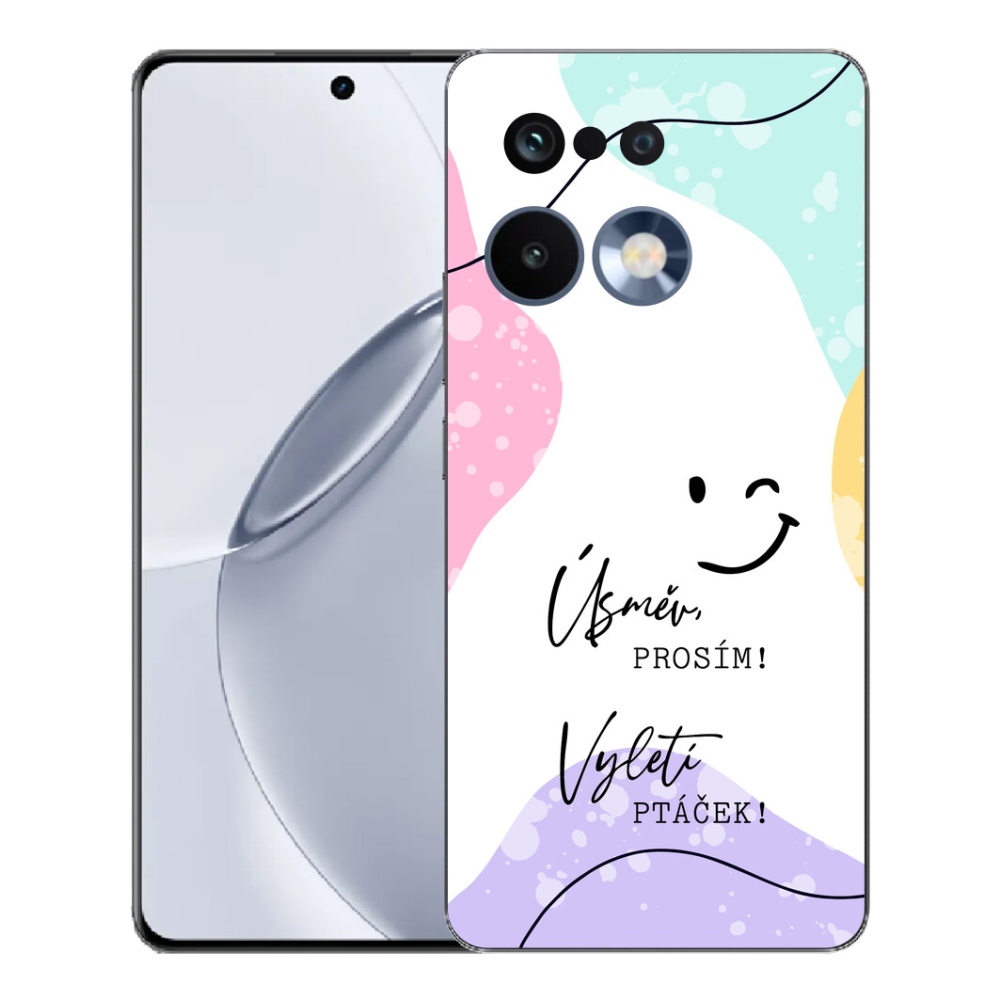 Gélový kryt mmCase na Realme 16 Pro+ - vtipný text 4 biele pozadie