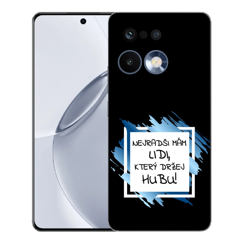Gélový kryt mmCase na Realme 16 Pro+ - vtipný text 7 bieločierne pozadie